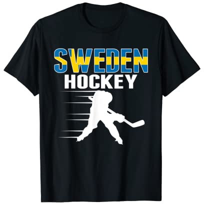 Schweden Eishockey Fans Trikot Schwedische Hockey Team Supporter T-Shirt