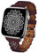 TopPerfekt Lace Leather strap Compatible Apple Watch 42mm 44mm 45mm 49mm Women Ultra Thin hollow out Breathable Leather strap Classic Clasp for iWatch Collection Ultra SE 8 7 6 5 4 3 2 1 Wine red
