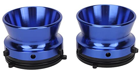 2 Stück Nab-Naben Adapter, 10 Zoll Aluminium-Nab-Nabe für Studer ReVox, für Akai, für Teac usw., Blau (poliert)