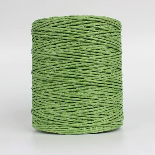 280 Meter bunte Fäden, natürliches Bast-Strohgarn für Sommer, Handstrick, Häkelmütze, Handtasche, Kissen, Körbe, Strickmaterial
