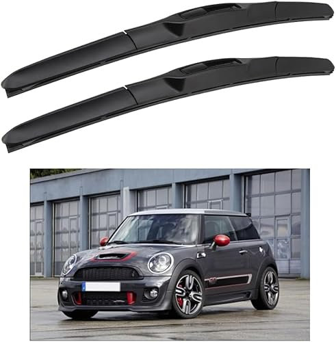 CUPLES Escobilla Limpiaparabrisas para Mini One R56 19+18 2006-2012, Parabrisas Limpiaparabrisas la Ventana Trasera Delantera Parabrisas Cepillos Accesorios