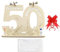GoldRock Holzschild Gästebuch 50 Geburtstag Männer Frauen mit Geschenktasche&Schleife,Geschenk 50. Geburtstag Frau,Geschenke zum 50 Geburtstag Mann,Geburtstagskarte 50,Geldgeschenke Geburtstag Holz