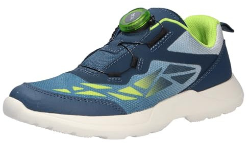 Superfit Rush Sneaker, Blau/Hellgrün 8000, 39 EU Weit