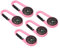 PATIKIL Boussole, 5 pcs Boussole Boussole Porte-clés Étanche Survie Poche Boussole pour Randonnée Extérieur Camping, Rose