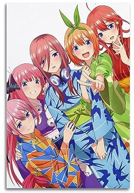 JEAM The Quintessential Quintuplets Ästhetische Bilder, individuelles Raumdekor, Wohnheim, Wanddekoration, Kunstposter, Albumcover, Bild, Dekor-Poster, 30 x 45 cm, ungerahmt