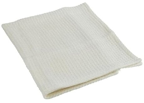 Serpillière en Coton Nid d'abeille 70cm Blanc