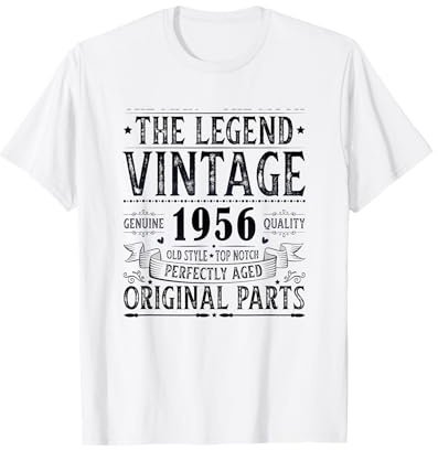 Vintage 1956 T-Shirt Herren Limited Edition BDay 1956 T-Shirt