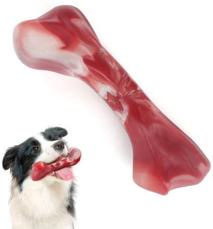 RISVOWO Hundespielzeug Unzerstörbar, Kauspielzeug Hund Unzerstörbar Hunde Kauspielzeug für Mittleren Große Hunde Robuster Hunde Spielzeug für Kräftiges Kauen (Rindfleischgeschmack)