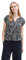 TOM TAILOR Bluse mit Muster, Printed Blue White minimal, 42