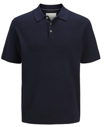 JACK & JONES Male Gestricktes Polo Einfarbig Gestricktes Polo