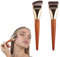 Lot de 2 Pinceau Fond De Teint Fluide,Professionnel Kabuki Pinceaux pour le visage,Pour Appliquer & Estomper tous types de Maquillage Fuide.