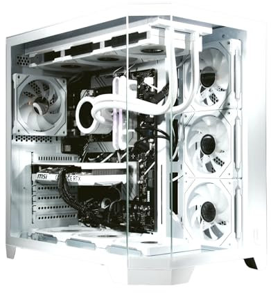 Boîtier PC LUXERIA ST-800 Noir – 7 Ventilateurs ARGB avec contrôleur Inclus, USB 3.0/2.0, Compatible ATX/M-ATX/ITX, Carte Graphique 410 mm, Refroidissement Avancé, Design Élégant