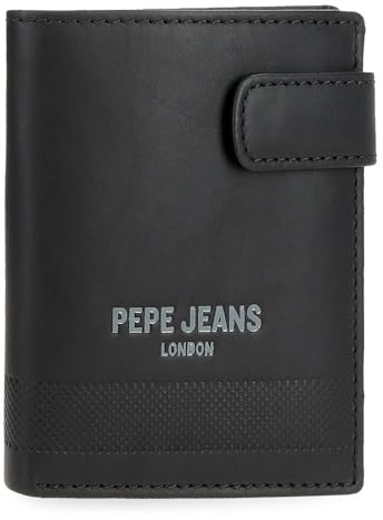 Pepe Jeans Deep Portefeuille Vertical avec Fermeture à clic, Taille Unique