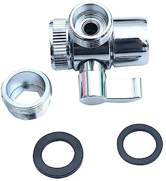 ARTIBETTER adaptateur de robinet robinetterie de cuisine tuyau d'arrosage vanne de dérivation de robinet adaptateur universel adaptateur pour cheval d'évier inverseur de robinet Silver