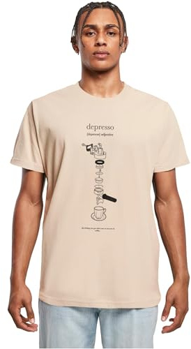 Mister Tee Herren T-Shirt 100 Prozent Baumwolle Sand M