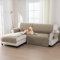 BellaHills Sofabezug L Form(205cm), 100% Wasserdicht Sitzkissenbezug, Couch Überwurfdecke Sofaschoner, Waschbar Bezug Cover für L-Form, Chaiselongue, Taupe