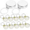 SHOWERORO Lot De 24 Capsules De Bouteilles De Bière Réutilisables En Aluminium Pour Boissons