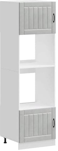 vidaXL Herdumbauschränke 2 STK. Lucca Betongrau Holzwerkstoff