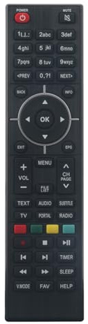 Fernbedienung Kompatibel mit ZGEMMA Star Receiver H10, H11, H.2H, H.2S,
