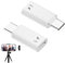 Deilonie USB-C to Lightning Microphone Adapter, 2 Pcs Lightning Female to USB-C Male, Earphone Female Converter for Lavalier Mic Receiver, Sound Card and OTG Fit for iPhone 16/15 Series, iPad Pro/Air