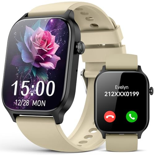 Reloj inteligente para mujeres y hombres, contestar/hacer llamadas, reloj de seguimiento de fitness 2025 con IP68 resistente al agua, contador de pasos, reloj inteligente de actividad para Samsung