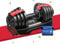 SPORTSCHMIEDE, Verstellbare Hantel, 11 Gewichte, einstellbare platzsparende Kurzhantel von 1,5kg-12,5kg. Einzelhantel. Dumbbell set für Muskelaufbau und Fitness