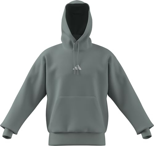 adidas Homme Essentials FEELCOZY Fleece Hoodie, Wonder Sage/White, XXL