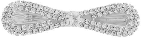 FRCOLOR Strass-clips Mit Schleife Für Frauen Bling-haarspangen Druckknopf-haarspangen Entenschnabel- Strass-entenschnabel-clip Ausgefallene Haar-accessoires