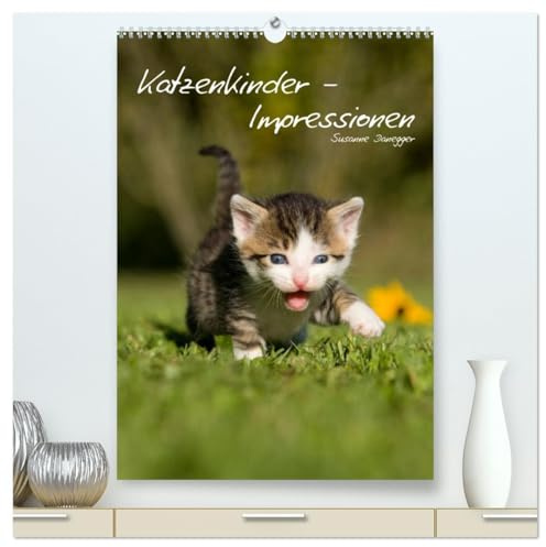Katzenkinder - Impressionen (hochwertiger Premium Wandkalender 2026 DIN A2 hoch), Kunstdruck in Hochglanz: Kleine Katzen ganz groß. (CALVENDO Tiere)