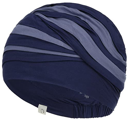 Damen Christine Headwear Soft Bamboo Turban, Shanti Turban, Dark Blue/Light Lilac, Einheitsgröße EU