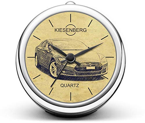 KIESENBERG Design Tischuhr Geschenke für Model S Fan Uhr T-4747