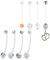 JFORYOU Schwangerschaftspiercing Bio Flex Flexibler Kunststoff Bauchnabel-Piercing Bauch Stecker Schwangerschaft 8Stk 14G 38MM