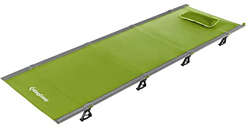 KingCamp Alu Feld Bett XL Outdoor klick Klappbett Camping Liege Leicht 190x64 cm Grün