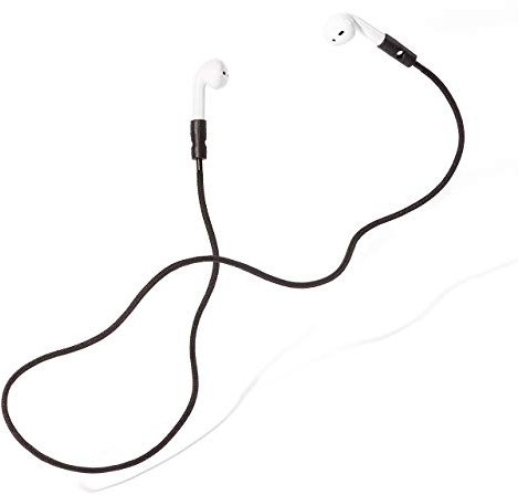 KNOK AirPods Strap Halteband Halter Kompatibel mit Apple AirPods 1, AirPods 2, AirPods Pro - AirPods Band AirPods Halterung Magnetisch Band in Schwarz