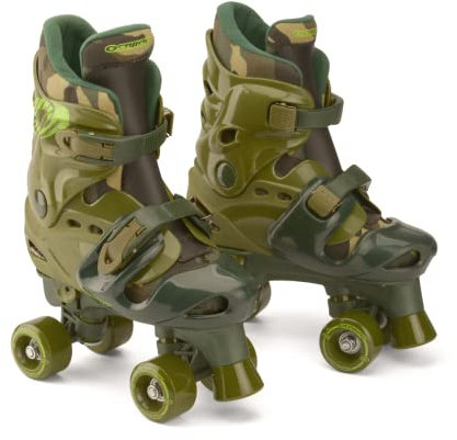 Osprey Kids Roller Skates for Boys - Adjustable Sizing Quad Skates for Beginner Children - Multiple Designs