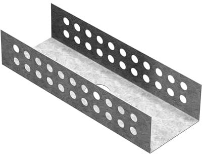 LUX ELEMENTS Montagehilfe MONT-UNI 4 Stk. I Montagehilfe U für 50mm Bauplatten I Form aus verzinktem Metall I Für Verbindungen von Hartschaum-Trägerelementen an Wänden/Böden