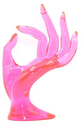 Shiwaki Scaffale in plastica per Articolo Ok espositore per Oggetti di Scena per Esposizione a Mano (Fucsia)
