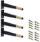 RENSHENKTO Oblique Metal Furniture Support Legs For Sofa Wrought Iron Coffee Table Black 4 Pcs