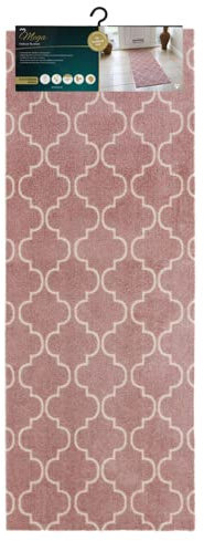 JVL Mega Runner Mat 57 x 150 cm, Rose Lattice