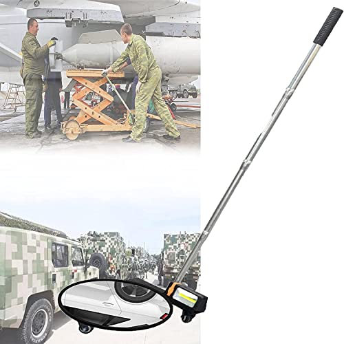 Samnuerly Auto-Inspektionsspiegel Teleskop-Inspektionsspiegel, Flexibler Inspektionsspiegel 360° drehbar, mit 9 Multifunktionsleuchten, Teleskopstange 58-108 cm verstellbar