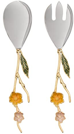 Godinger Salatlöffel und Salatgabel-Set, 30,5 cm, Gold