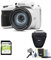 Kodak PIXPRO AZ425 Astro Zoom 20MP Digital Camera with 42x Optical Zoom (White) Bundle with 64GB SD Card and Accessory Kit (3 Items)