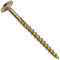 AERZETIX - C67492 - Lot de 50 Vis à bois Ø6x80mm à tête large bombée - à empreinte étoile Т30 - en acier zingué - menuiserie, contreplaqués, agglomérés, mélaminés