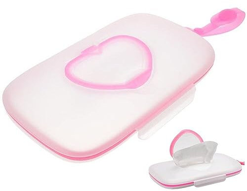 Luxylei Baby-feuchttücher-Beutel, Baby-feuchttücher-Spender, Feuchttücher-Halter, Reise-feuchttuch-etui, Wiederverwendbar, Nachfüllbar, Tragbar, Feuchttücher-Beutel