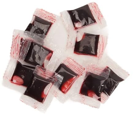 10 Sachets de Sang de Scène de Faux Sang D'Halloween de 3 Ml pour les émissions de Télévision Afin de Simuler les Effets de Vomi