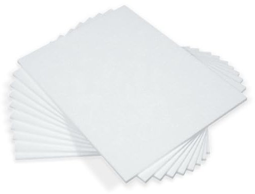 Láminas Poliespan Manualidades Pack 10 Unidades 42x29,7 cm Espuma Blanca Gruesa 2 cm Escolar Artesanía Modelismo Corte Fácil Decoración Escolar Aislante Ligero Espuma Dura Poliestireno