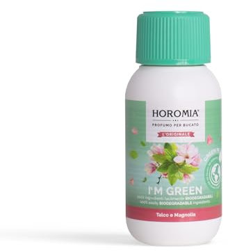 HOROMIA Perfume para colada Talco y Magnolia 100 ml – Perfume para la colada para lavadora y secadora – Línea I'M Green