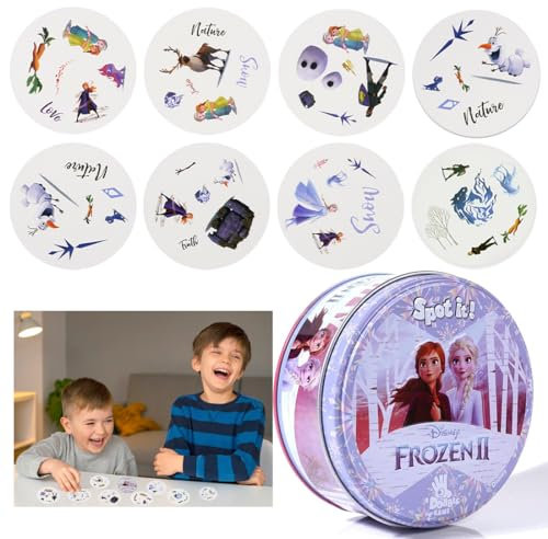 Tydeus Kartenspiel Kinder,Camping Partyspielkarten,Card Game Cartoon Lernspielzeug für 2-8 Spieler ab 4 Jahren - Englische - Spielzeug Geschenk für Jungen Mädch