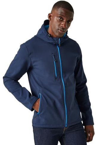 Regatta Chaqueta Profesional Navigate Softshell para Hombre, Azul Oscuro, L