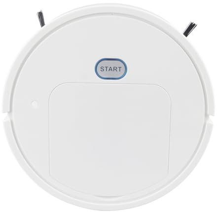 Pwshymi Robot Balayeur Intelligent, Aspirateur Robot avec Brosses Longues, Large Application, Divers Modes de Travail pour Tapis